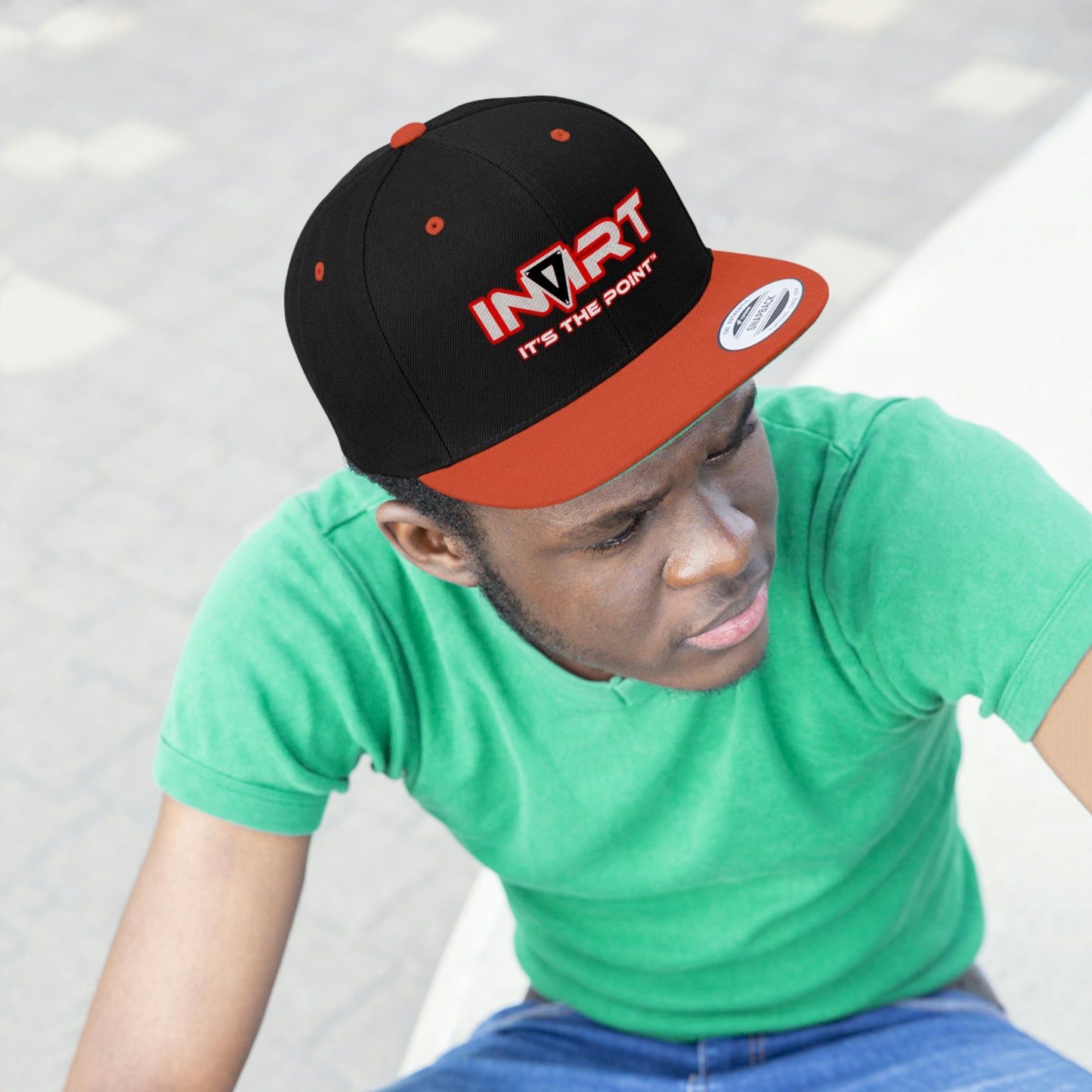 INVIRT Cyber Red Flat Bill Hat