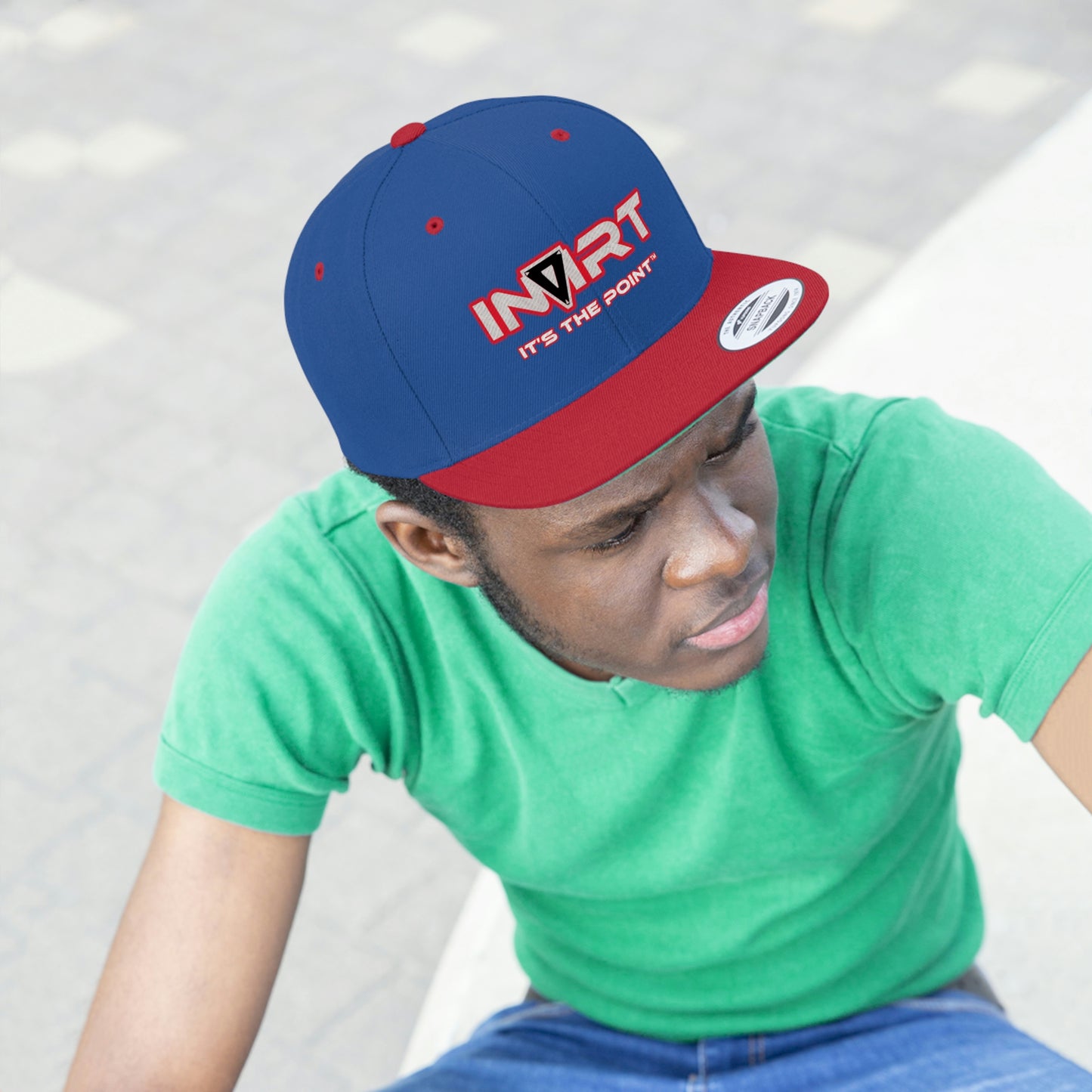 INVIRT Cyber Red Flat Bill Hat