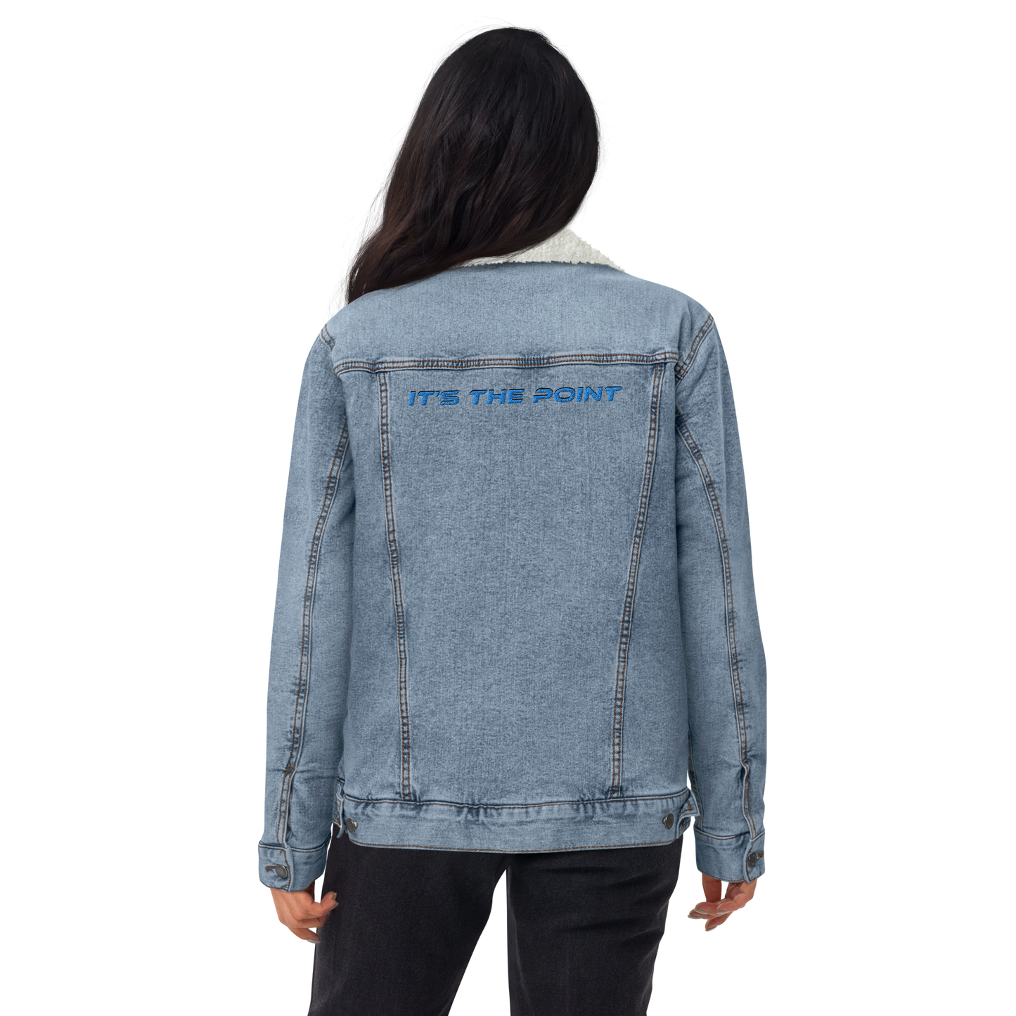 Womens Denim Sherpa Jacket 1.0