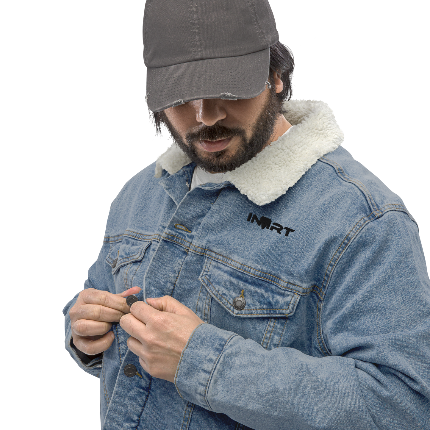Womens Denim Sherpa Jacket 1.0