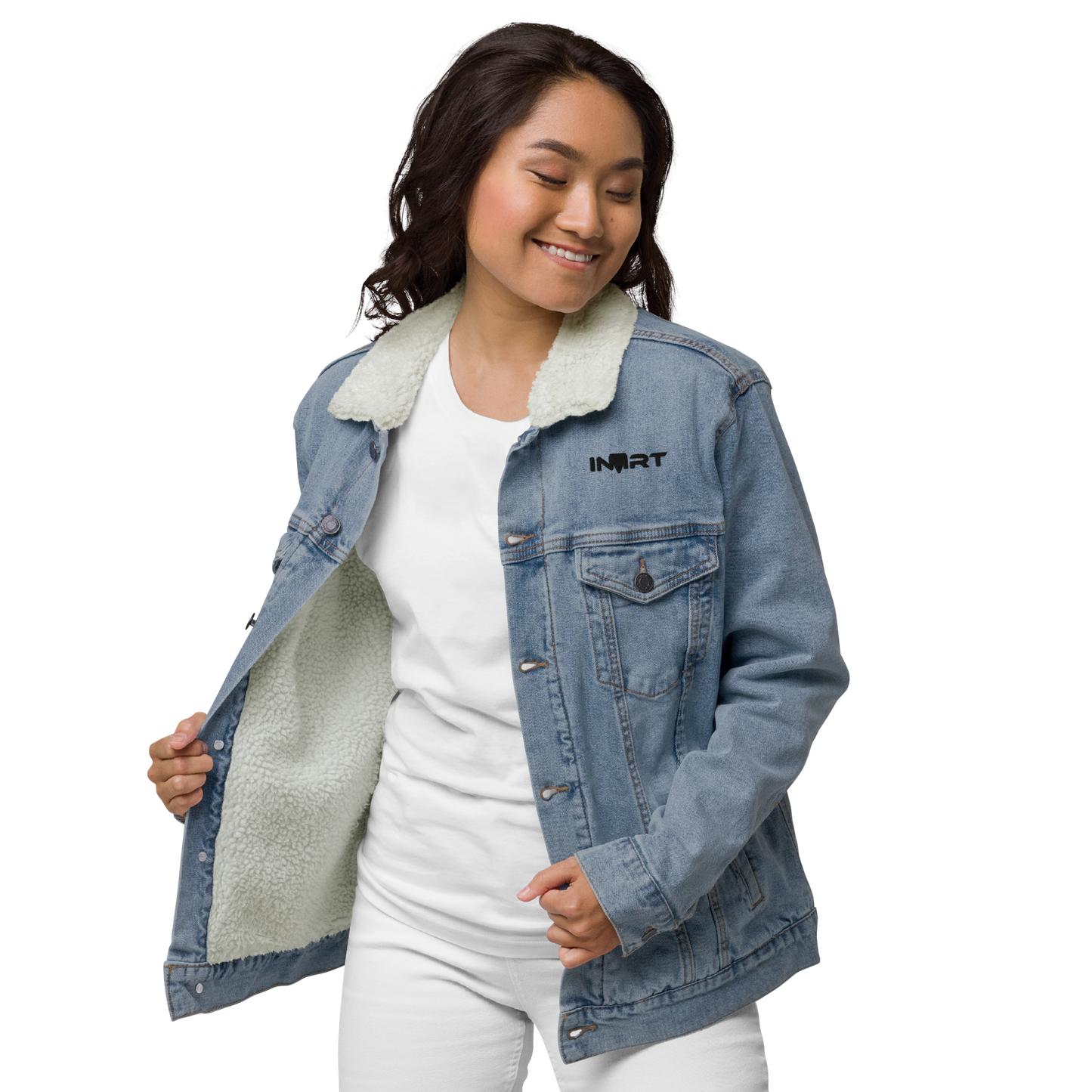 Womens Denim Sherpa Jacket 1.0
