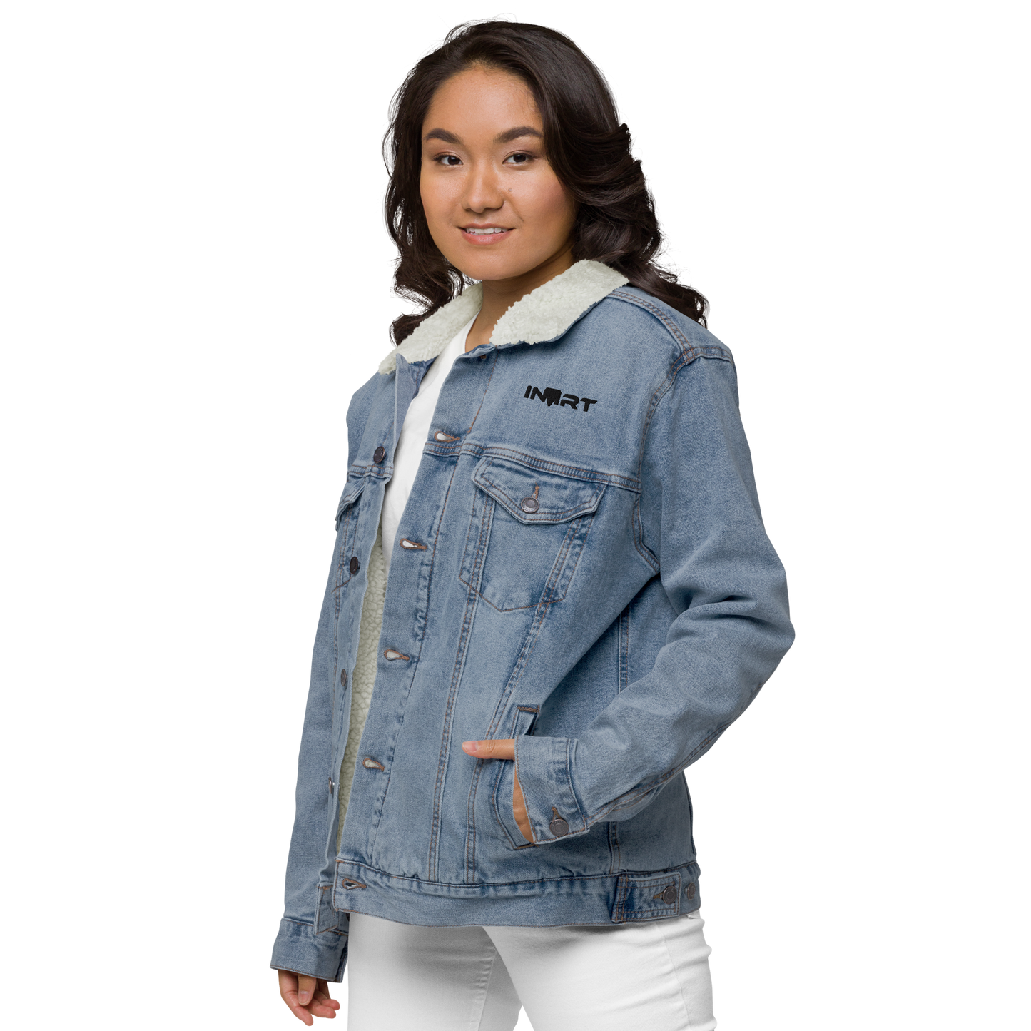 Womens Denim Sherpa Jacket 1.0