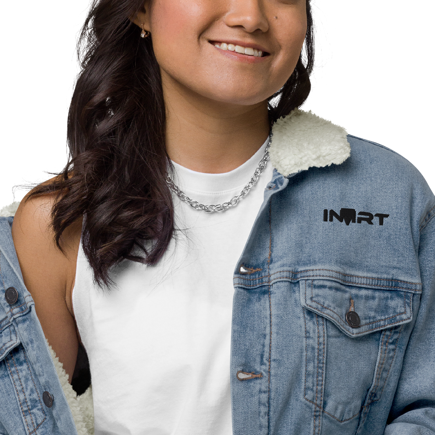 Womens Denim Sherpa Jacket 1.0