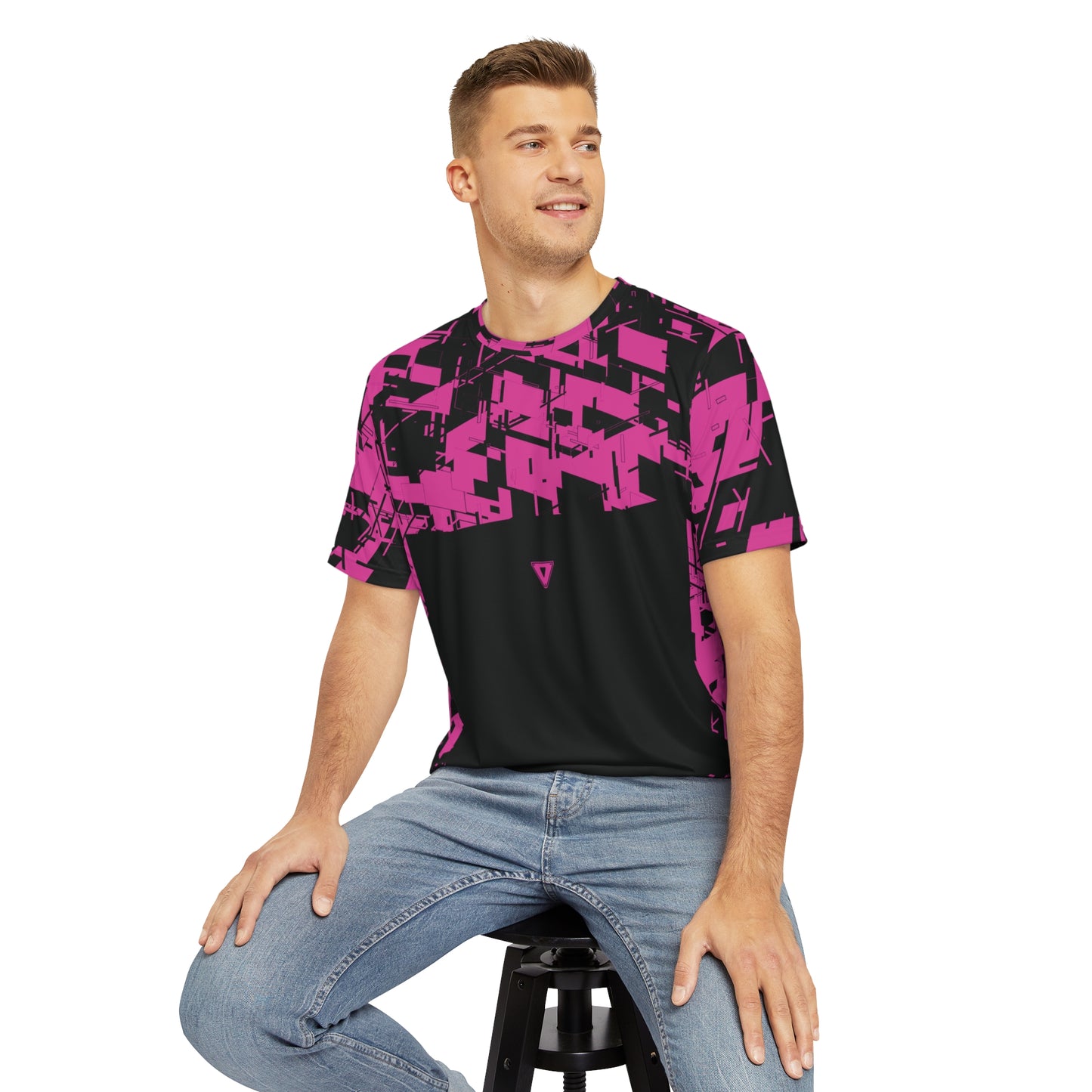 Men's Cyber Hot Pink T Shirt