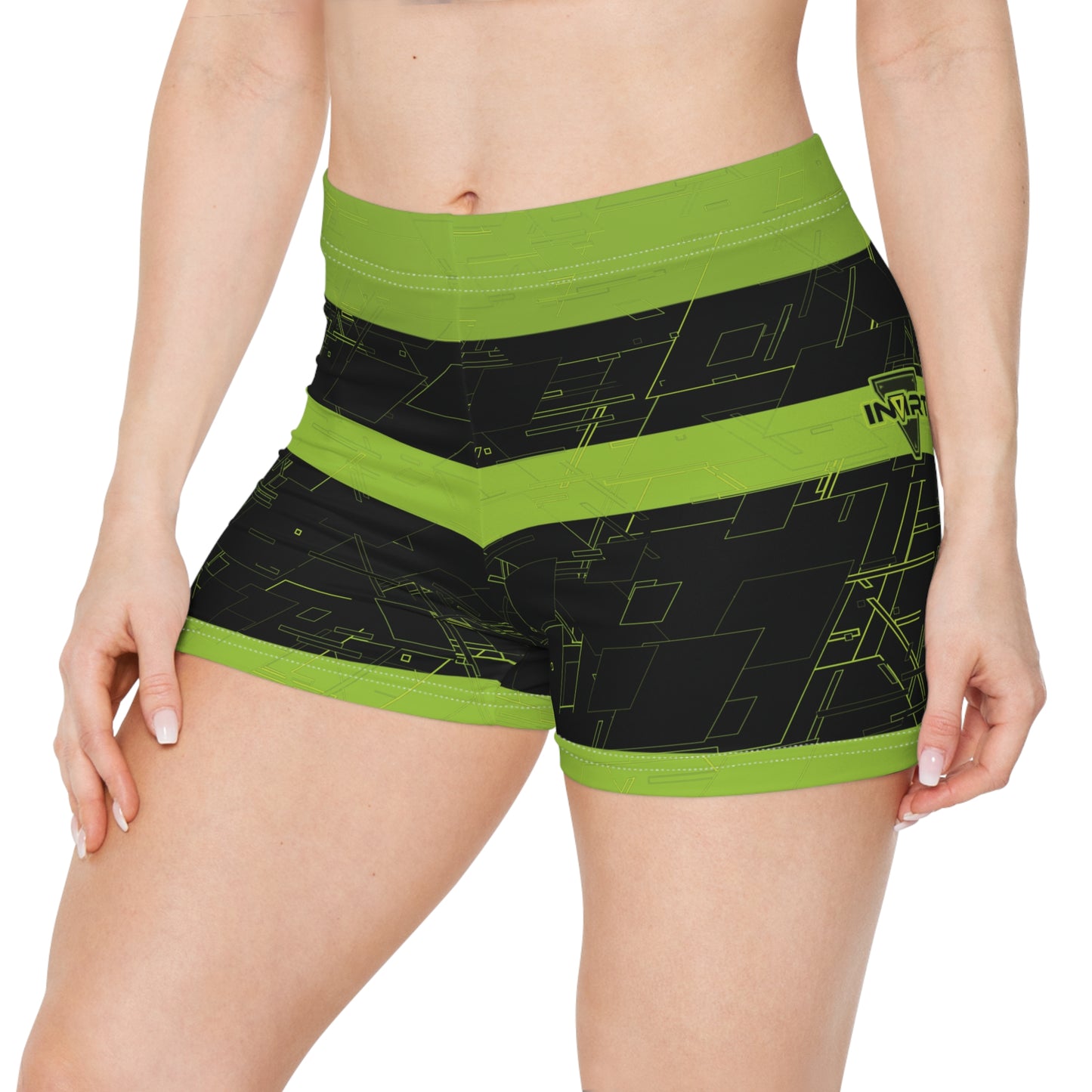 Cyber Plasma Green Fitness Shorts V2