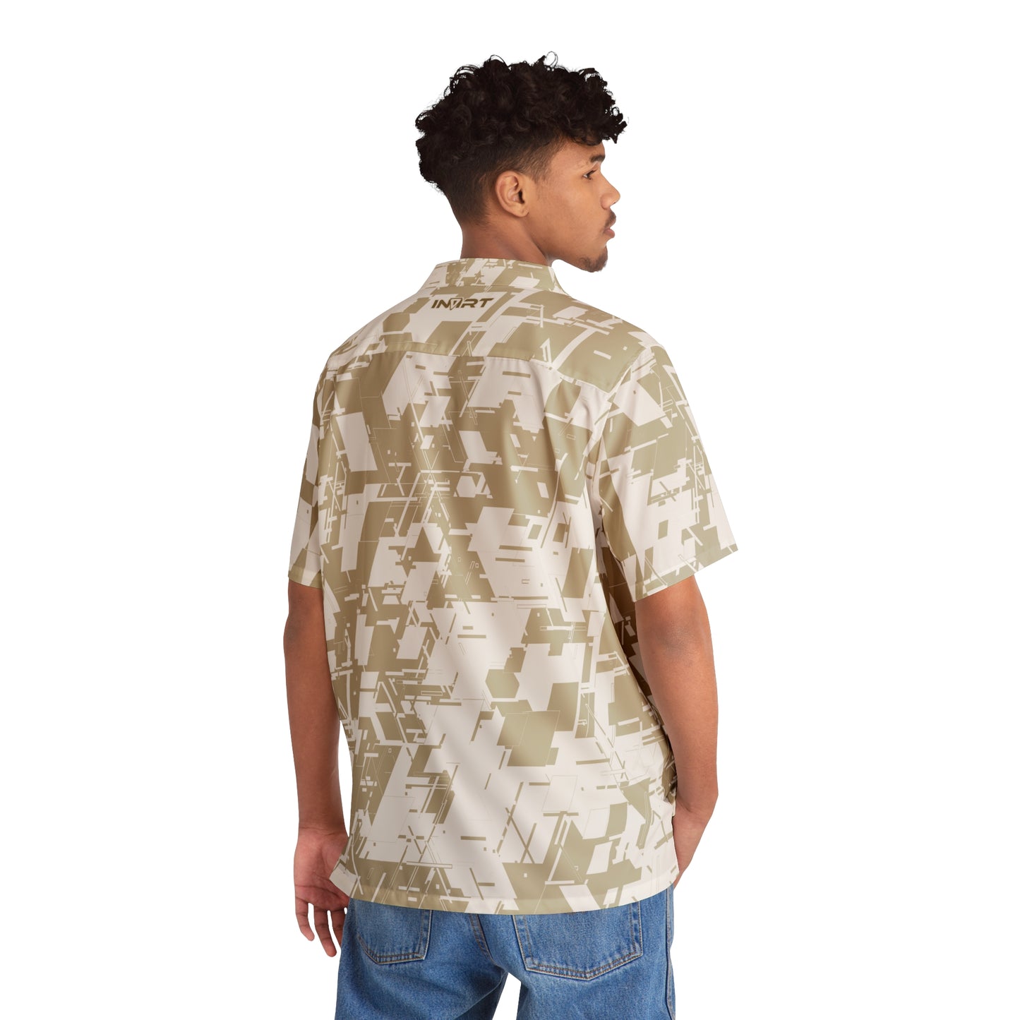 Tan Cyber-Hawaiian Shirt