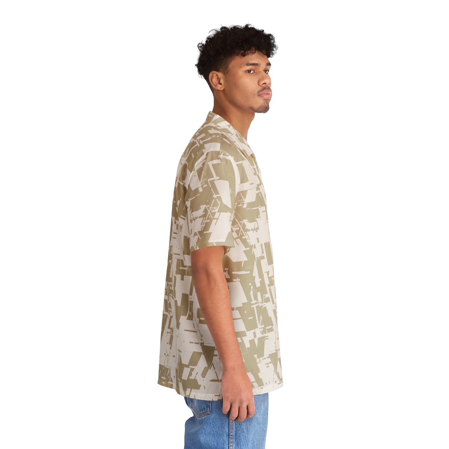 Tan Cyber-Hawaiian Shirt