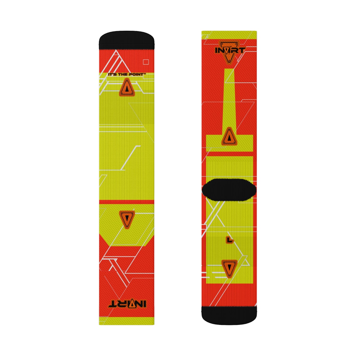 Cyber Orange Socks