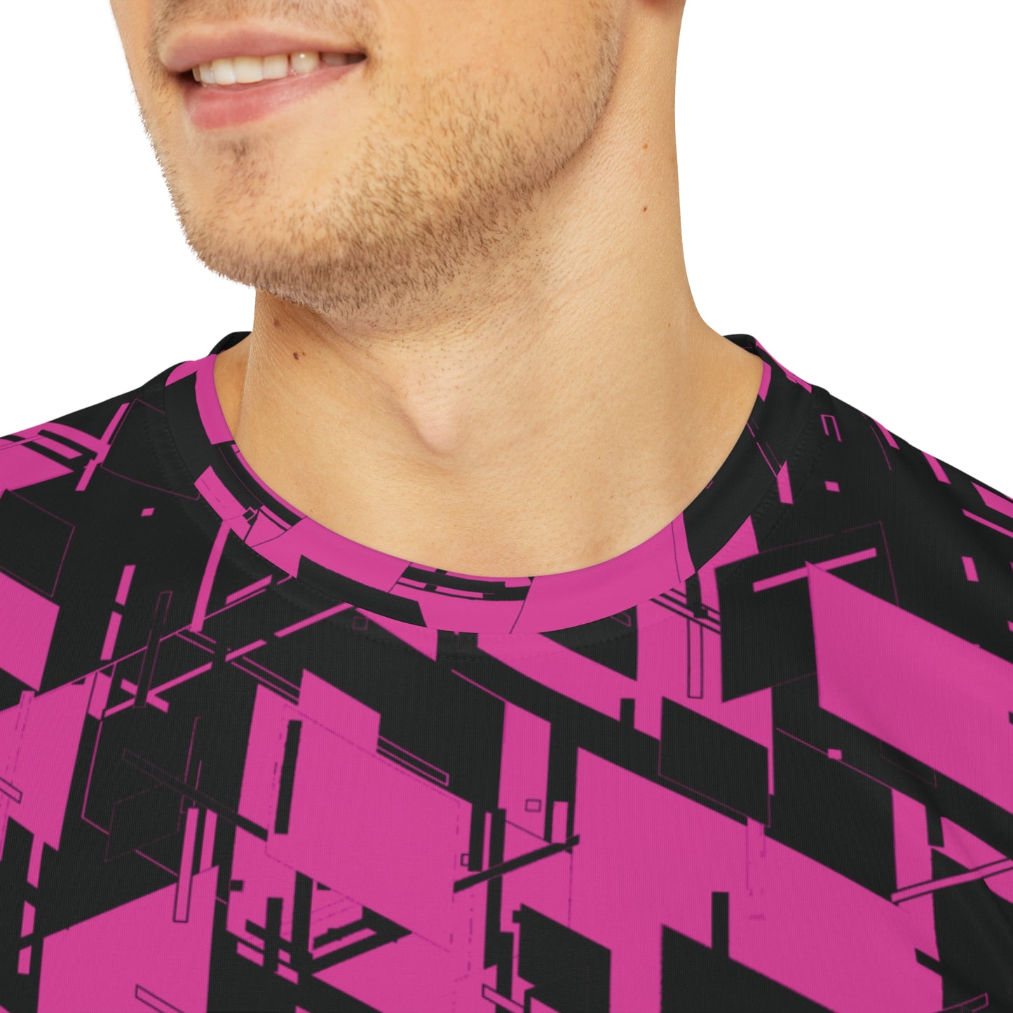 Men's Cyber Hot Pink T Shirt