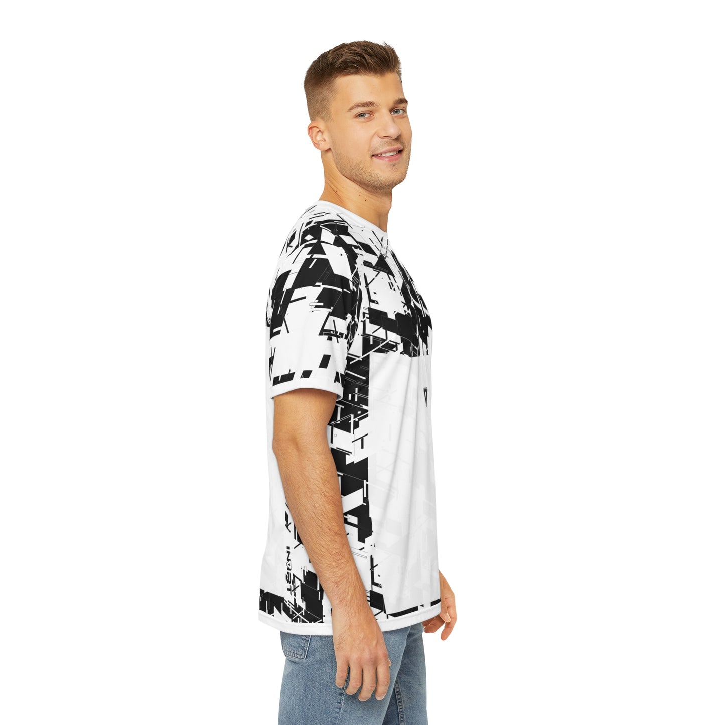 Men's Cyber Line White T Shirt