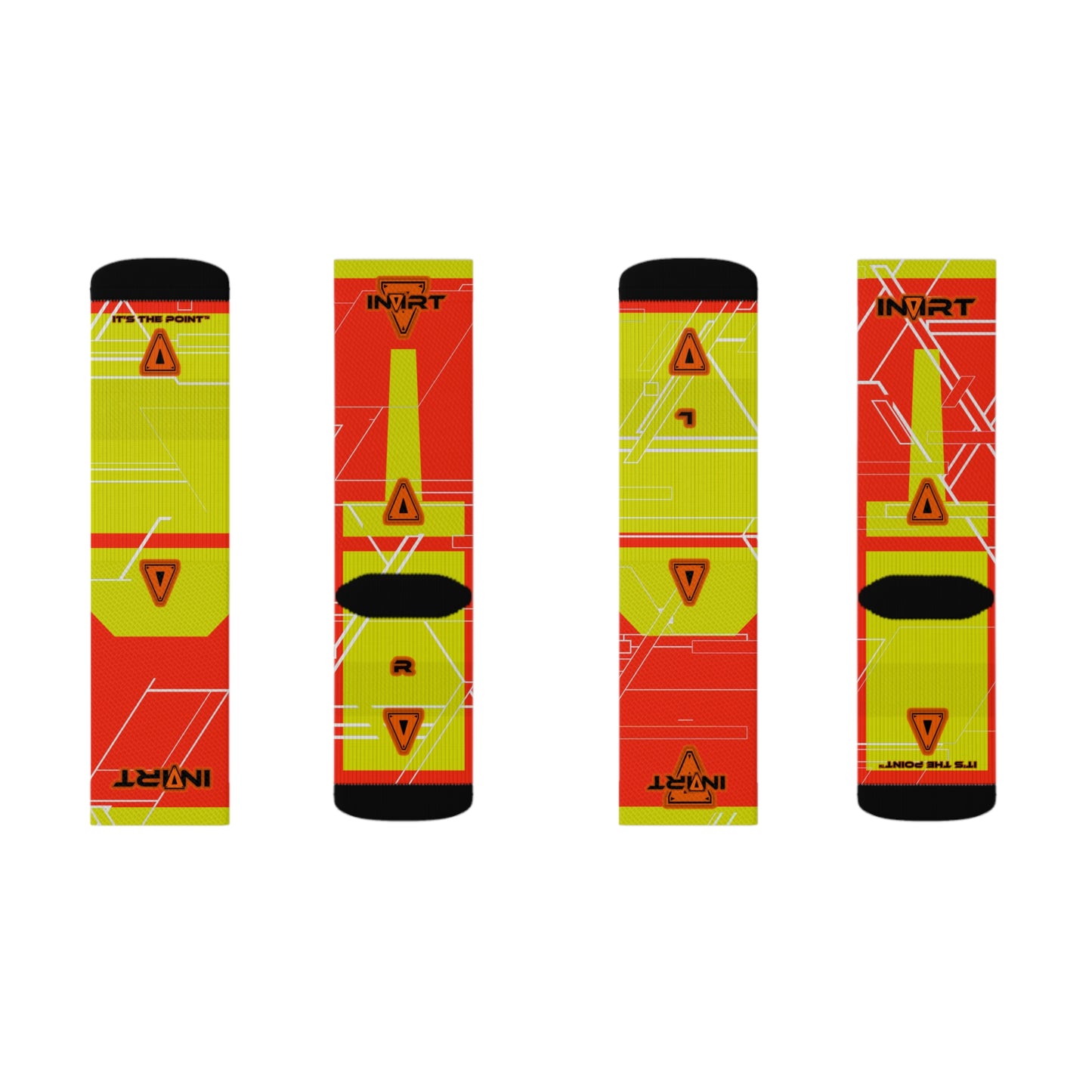 Cyber Orange Socks