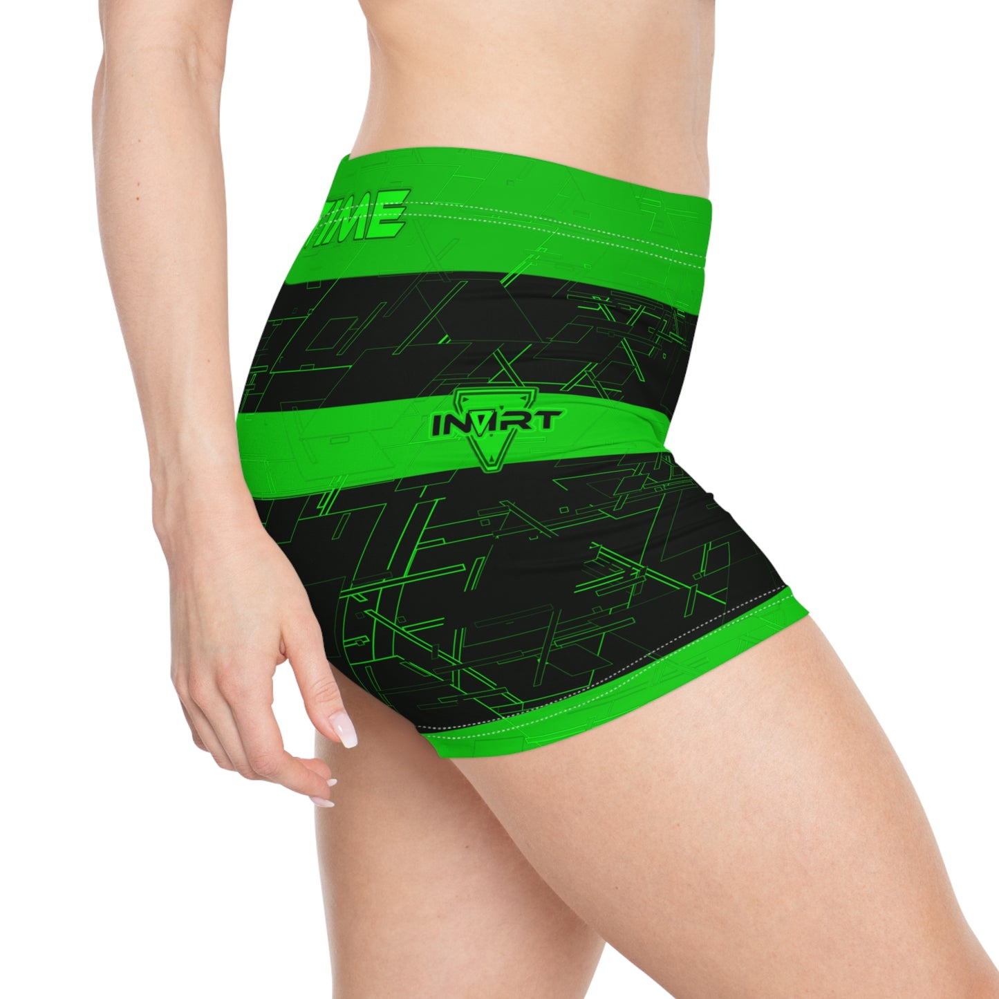 Cyber Green Fitness Shorts V2