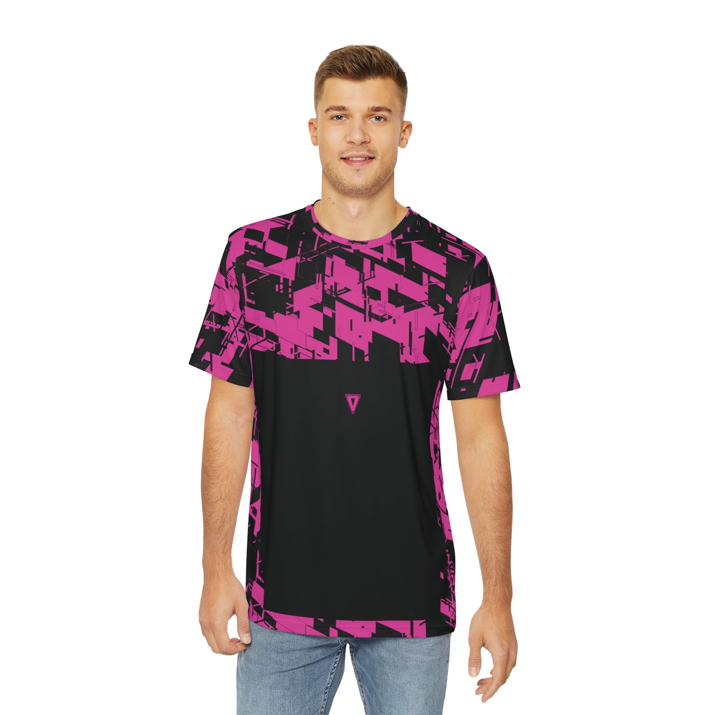 Men's Cyber Hot Pink T Shirt