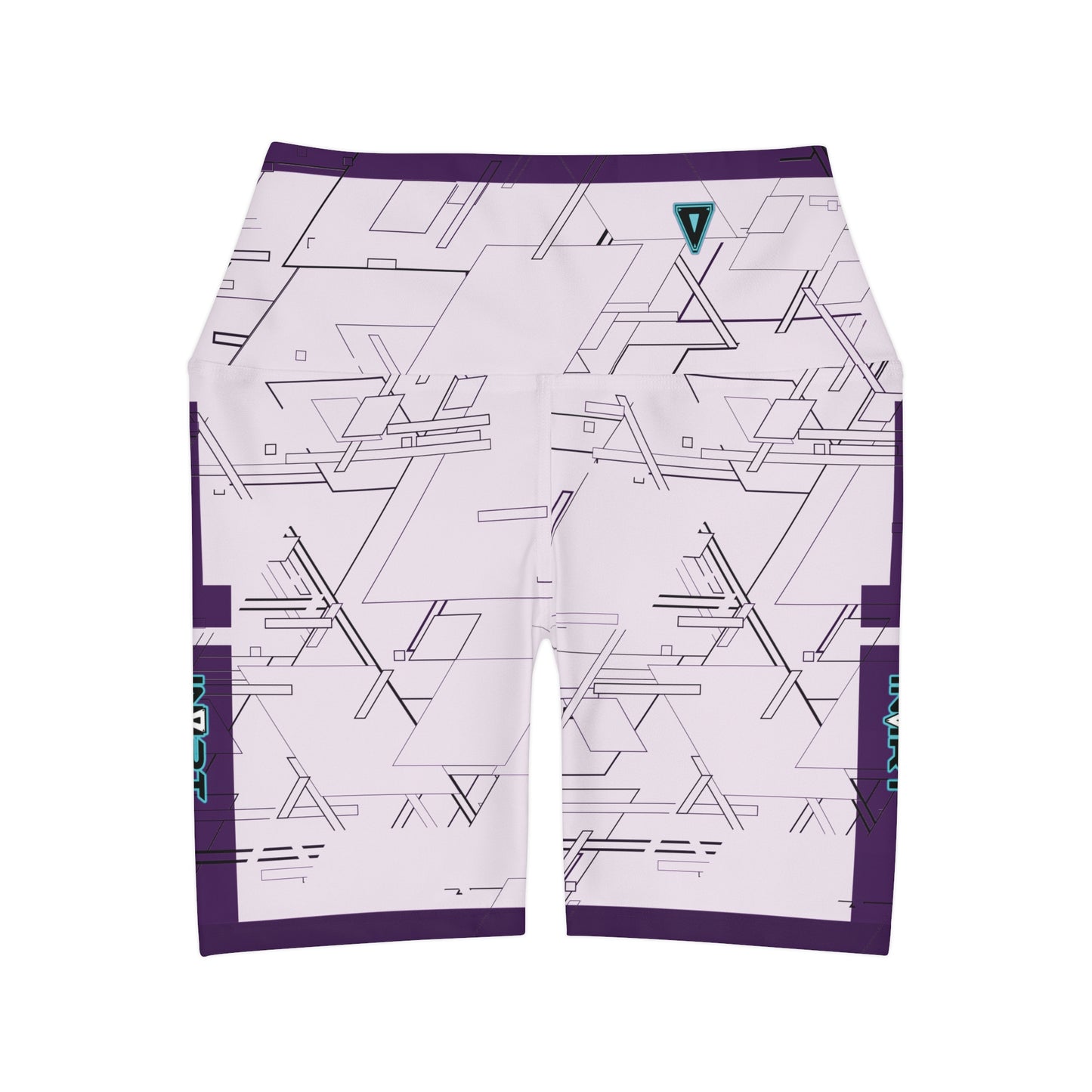 Cyber Purple Colorize High Waisted Fitness Shorts