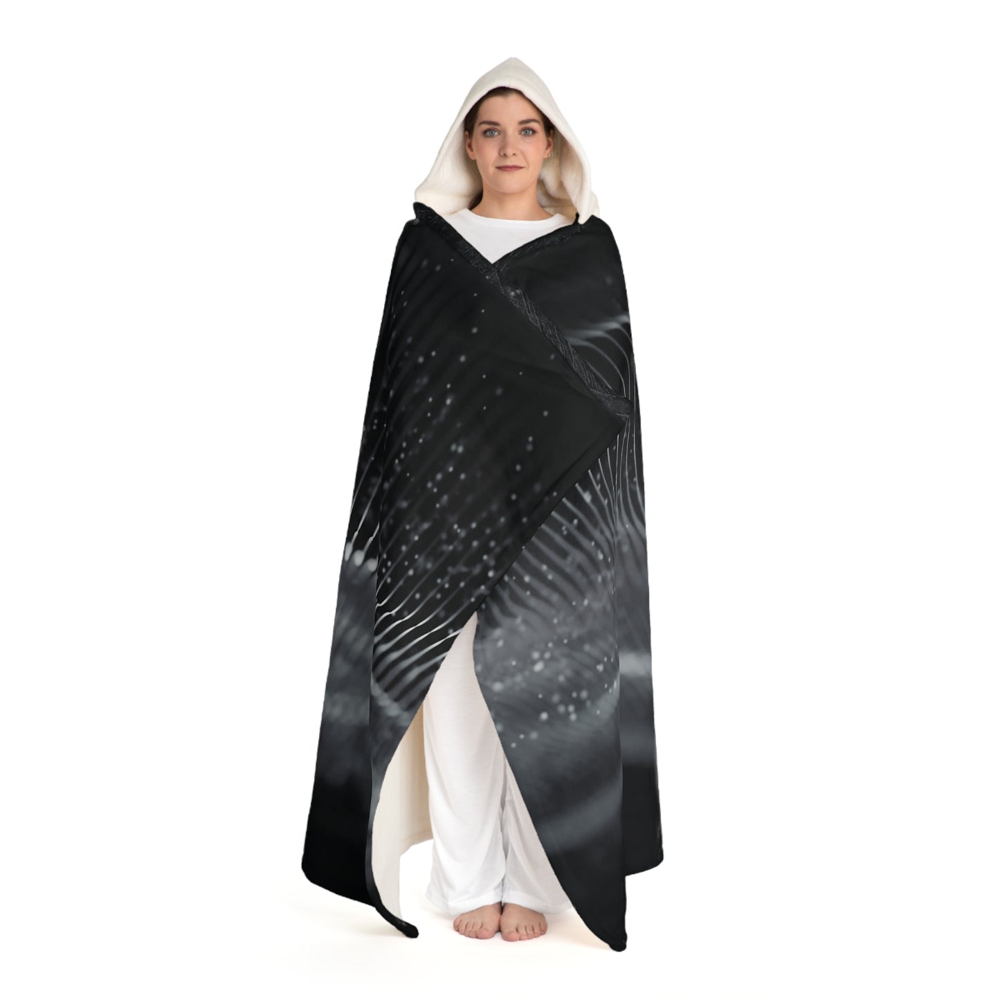 Hooded Sherpa Fleece Blanket 1.1