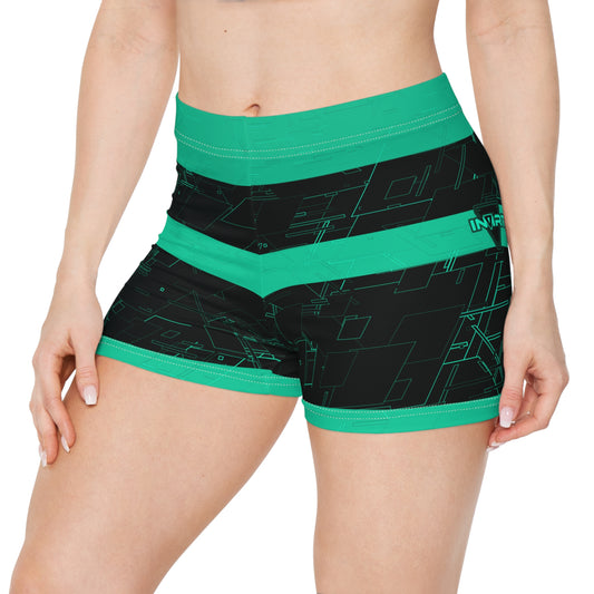 Cyber Teal v2 Fitness Shorts