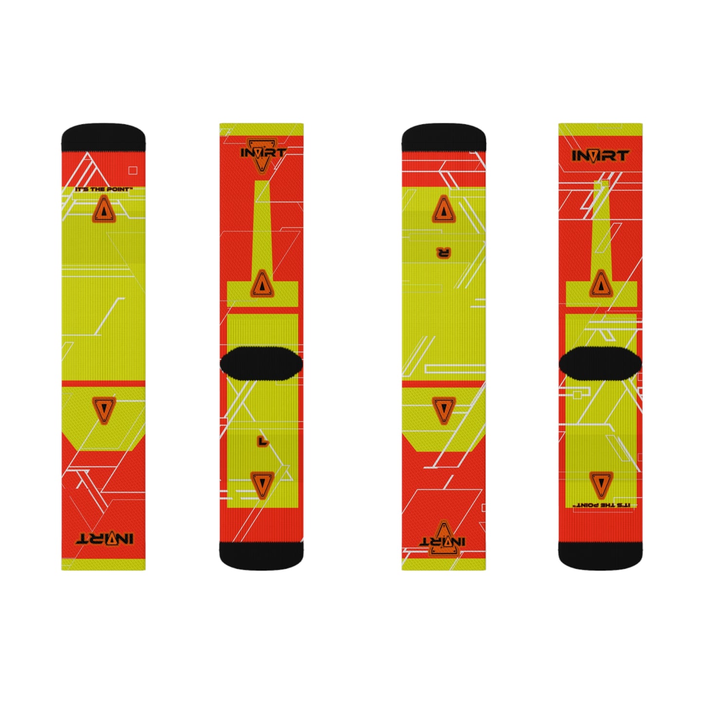 Cyber Orange Socks