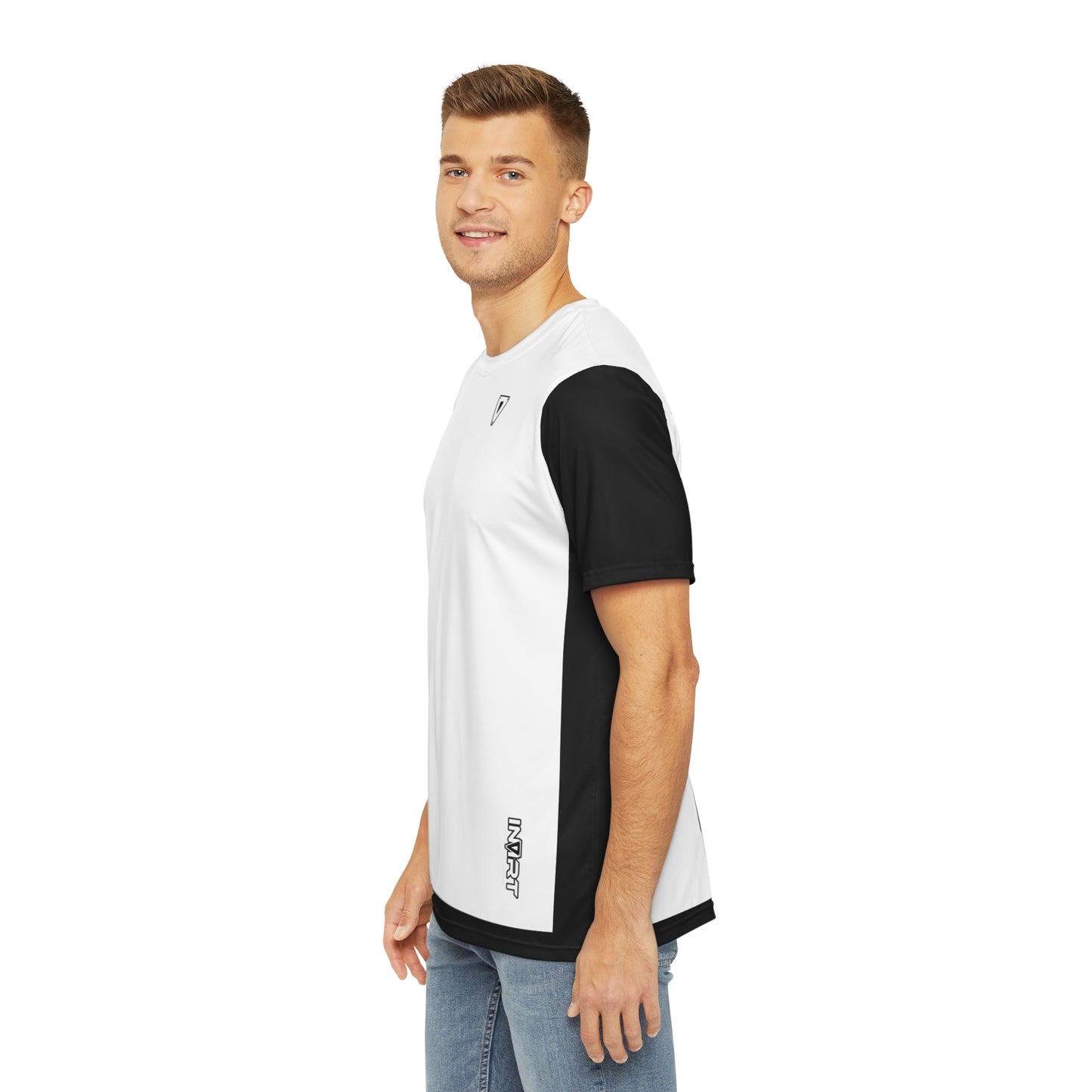 Men's Plain Cyber White Line T Shirt V2