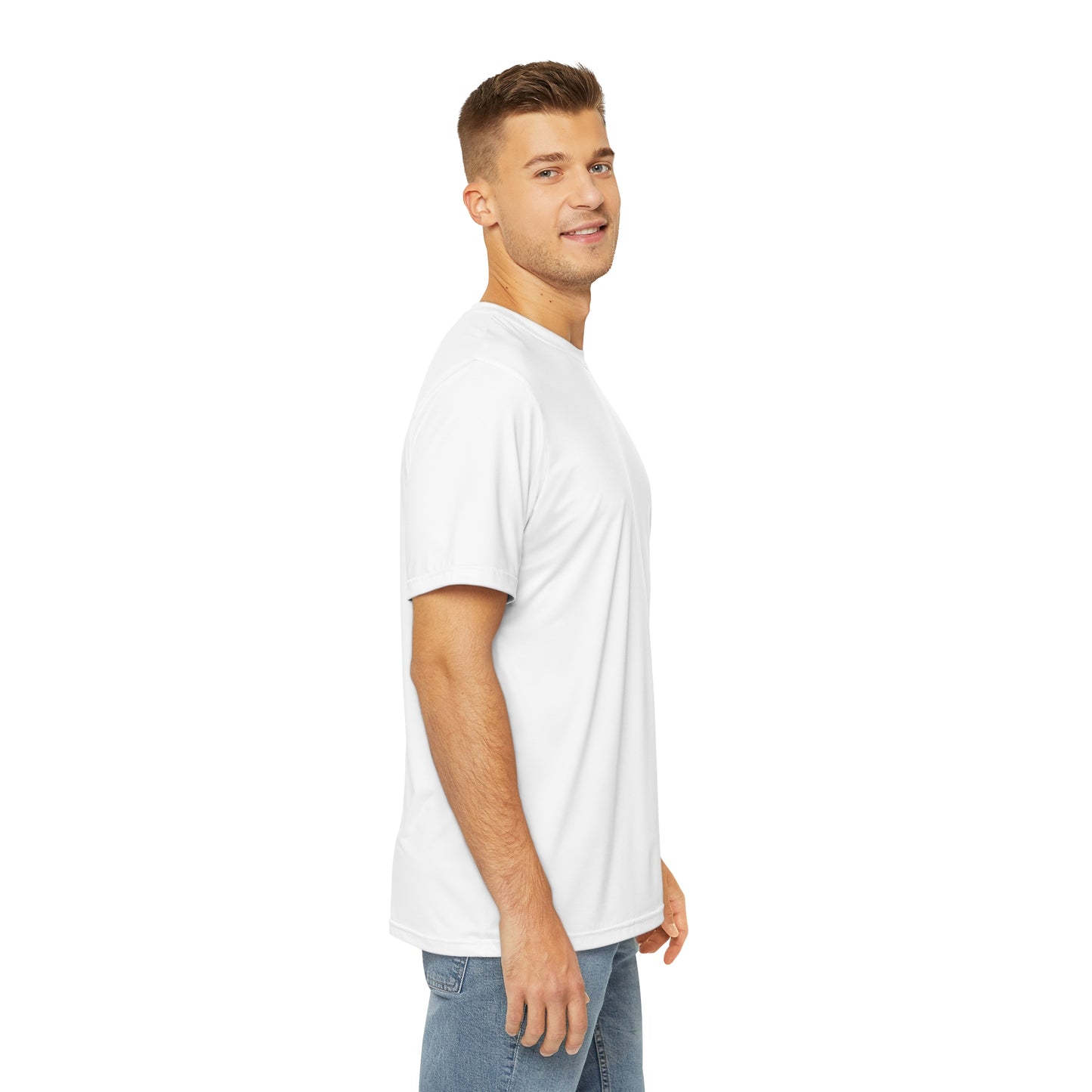 Men's Plain Cyber White T Shirt