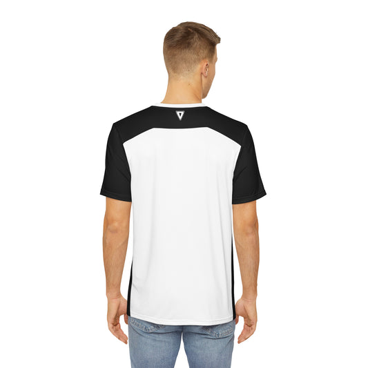 Men's Plain Cyber Line White T Shirt V3