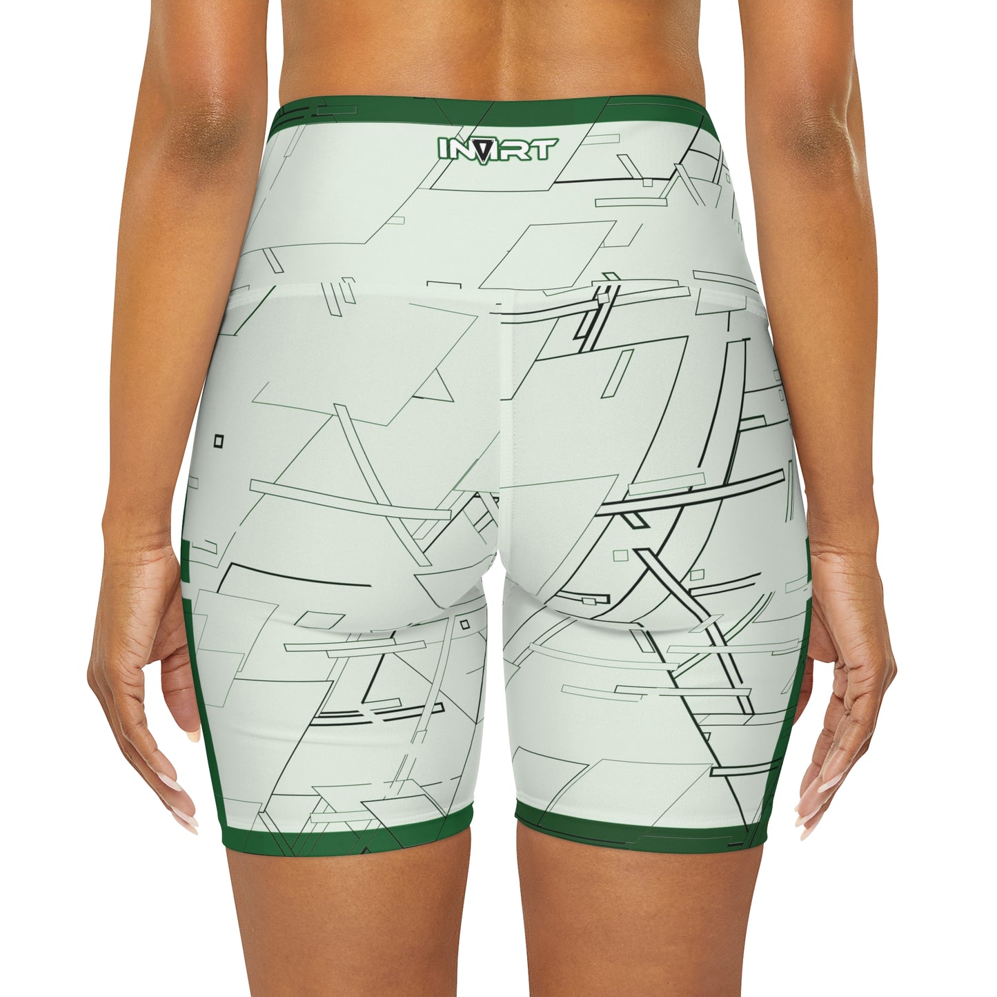 Cyber Green Colorize High Waisted Fitness Shorts