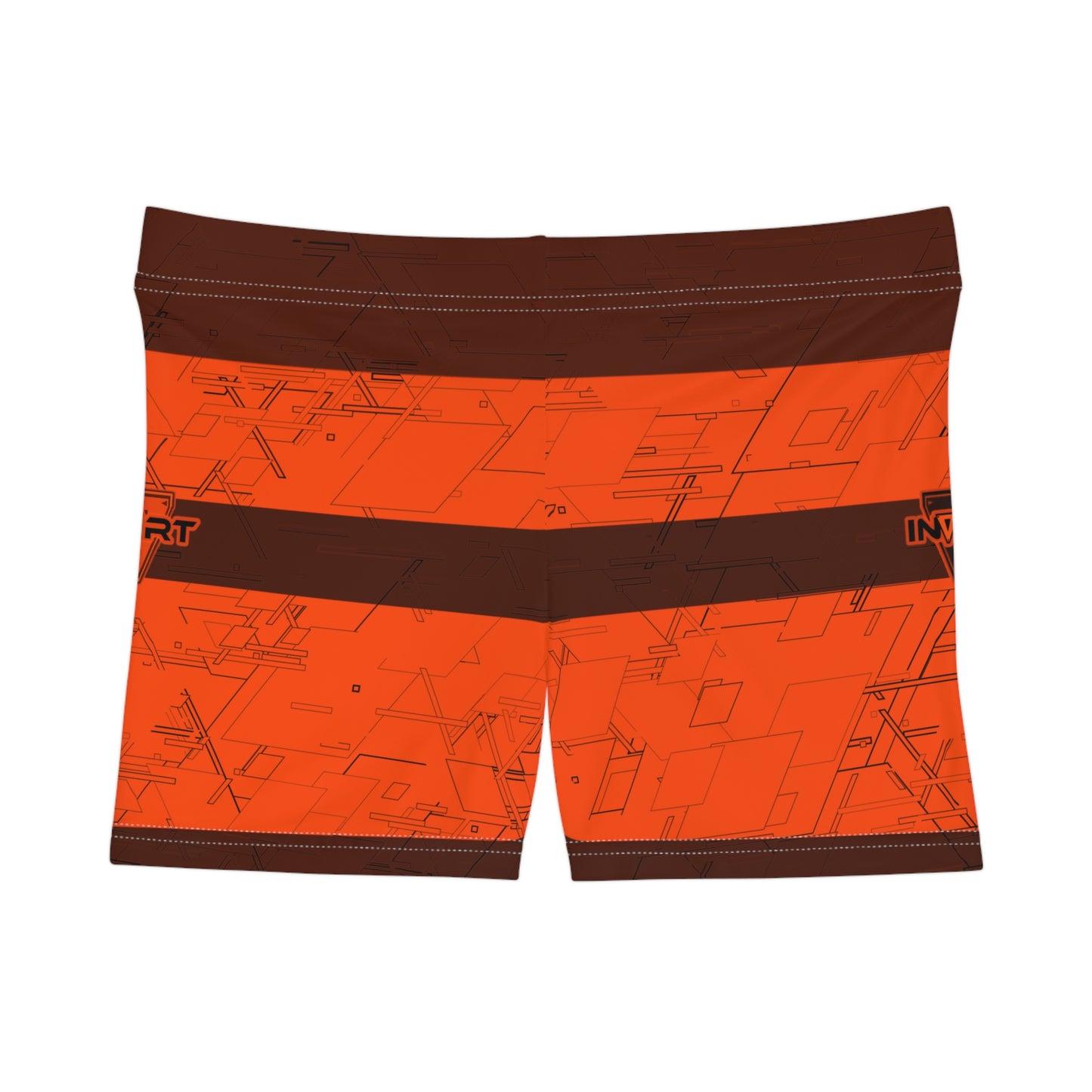 Cyber Orange Fitness Shorts