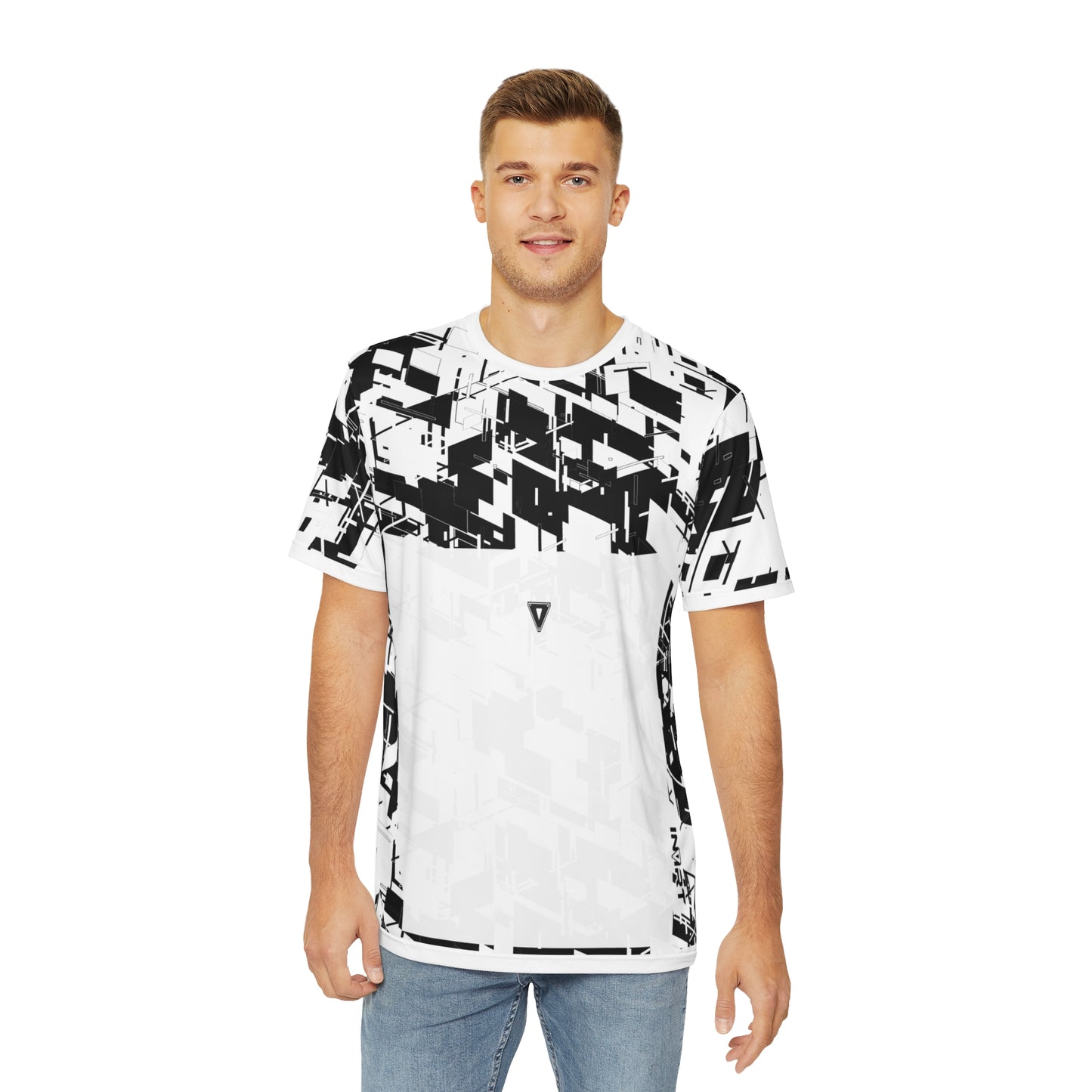 Men's Cyber Line White T Shirt