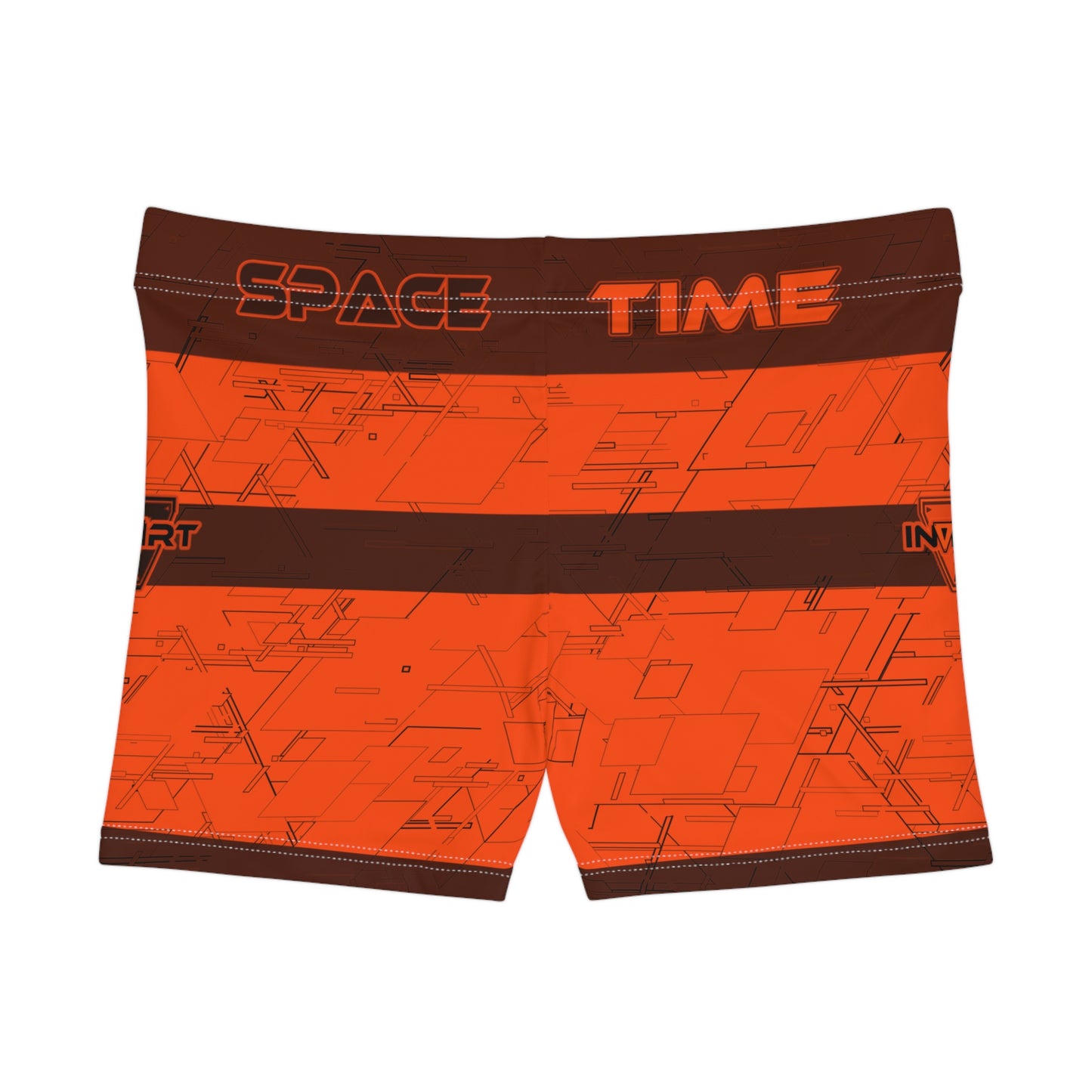 Cyber Orange Fitness Shorts