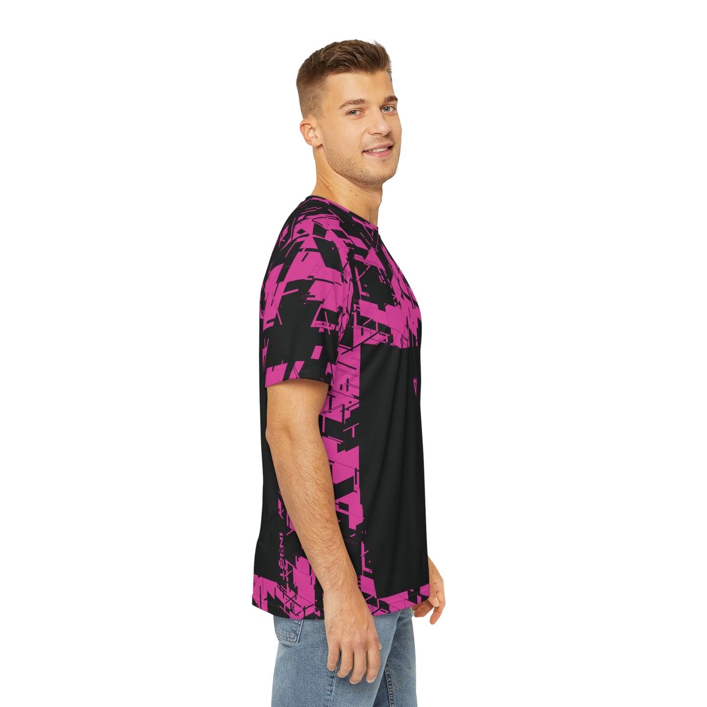 Men's Cyber Hot Pink T Shirt