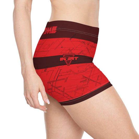 Cyber Red Fitness Shorts