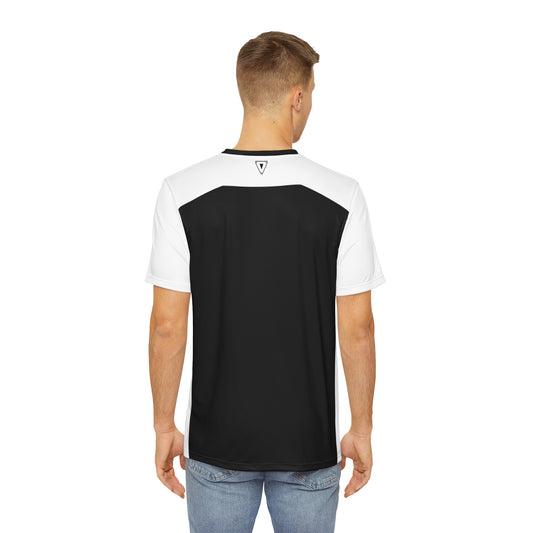 Men's Plain Cyber Line Black T Shirt V3