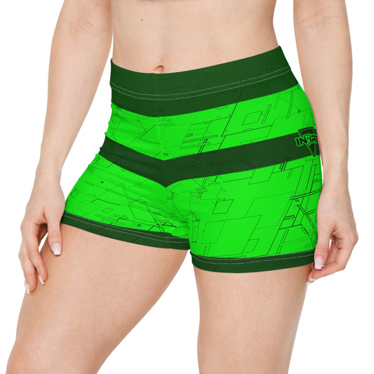 Cyber Green Fitness Shorts