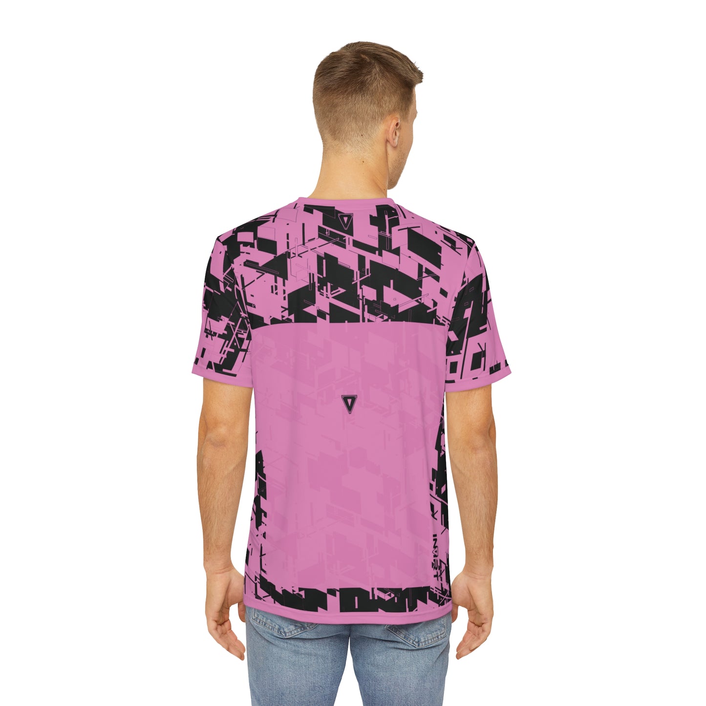 Men's Cyber Line Pink T Shirt