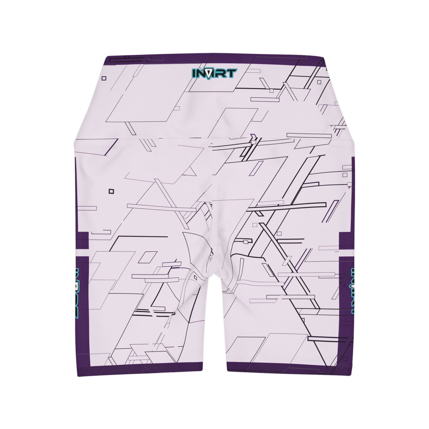 Cyber Purple Colorize High Waisted Fitness Shorts