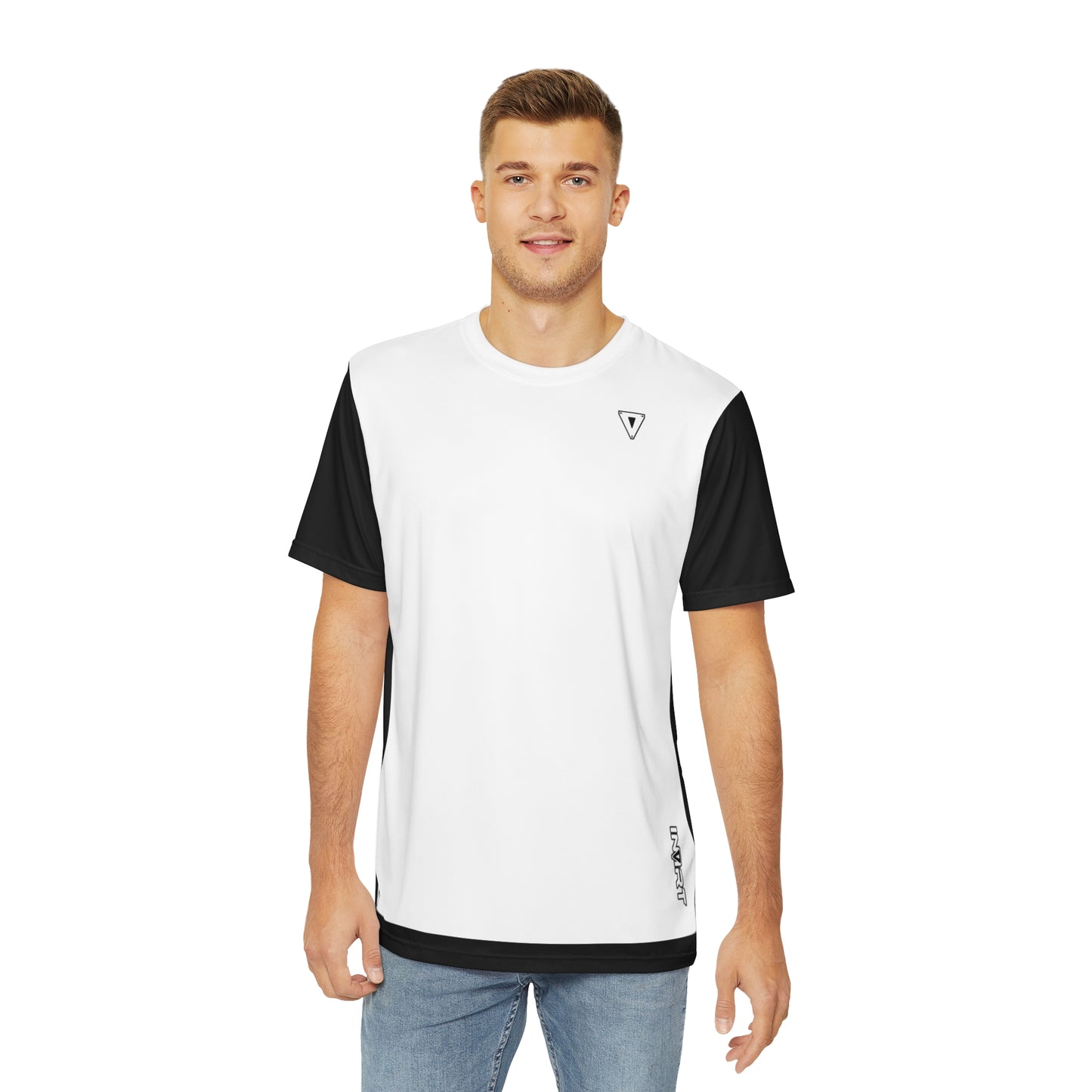 Men's Plain Cyber White Line T Shirt V2