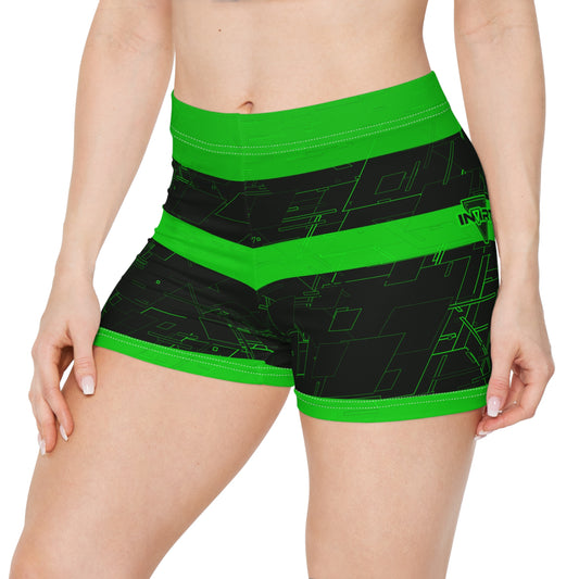 Cyber Green Fitness Shorts V2