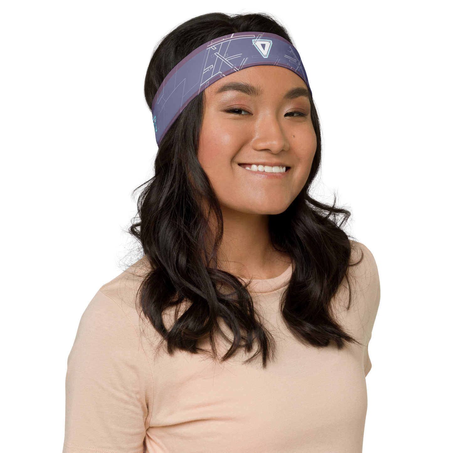 Cyber Neutral Purple Headband