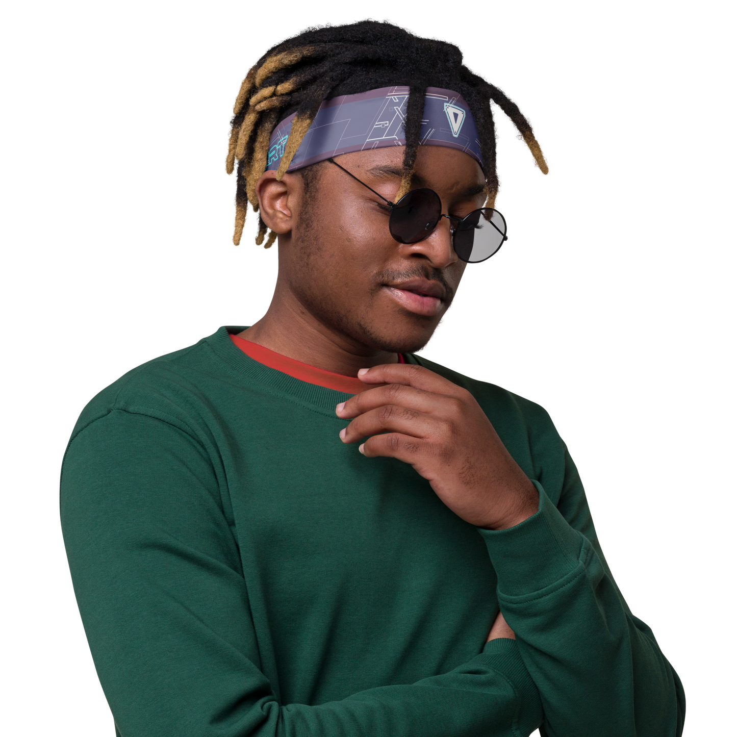 Cyber Neutral Purple Headband