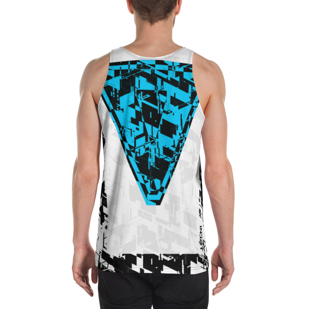 Men's Cyber White VBack Tank Top - Special Edition