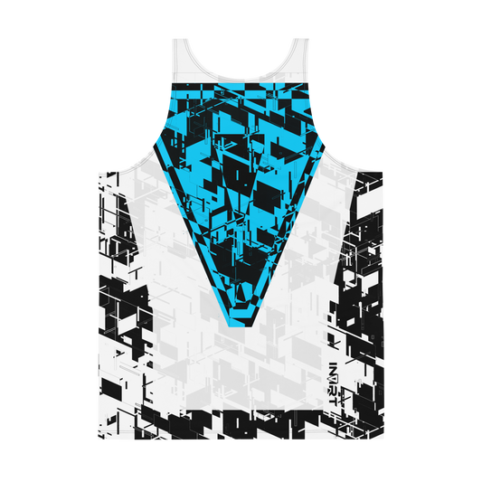 Men's Cyber White VBack Tank Top - Special Edition