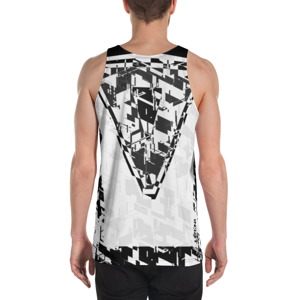 Men's Cyber White VBack Tank Top