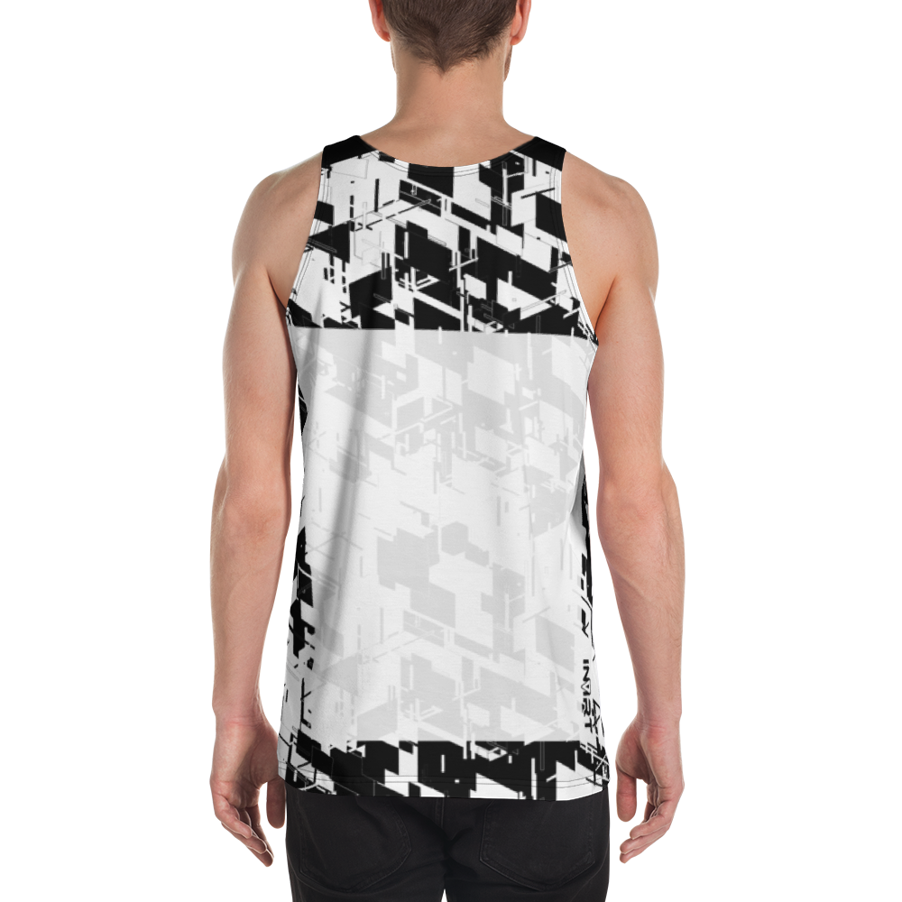 Men's Cyber White Tank Top