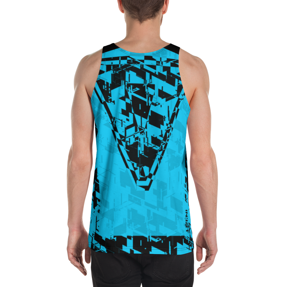 Men's Cyber Blue VBack Tank Top