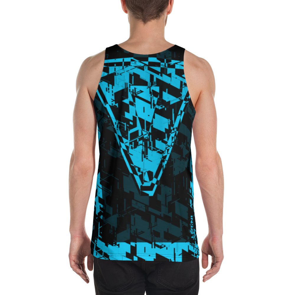 Men's Cyber Blue VBack2 Tank Top