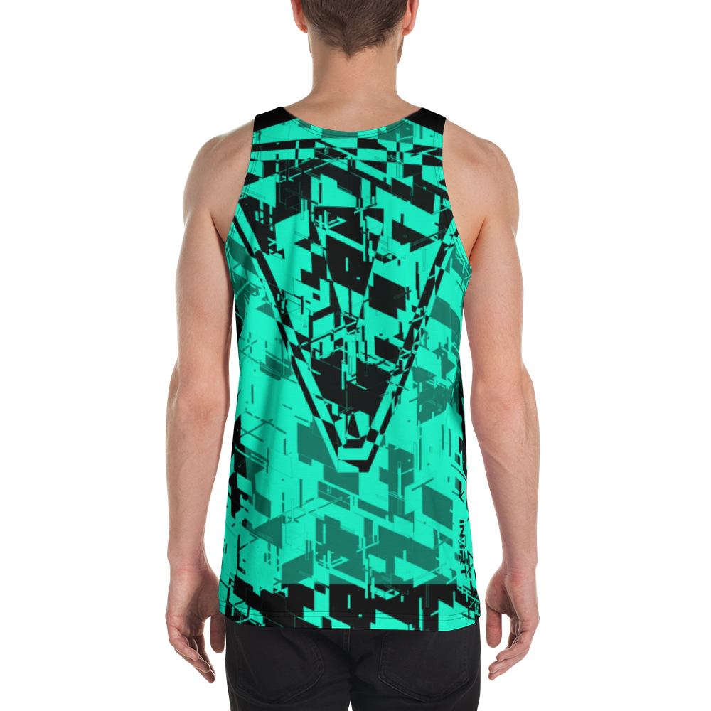 Men's Cyber Teal VBack Tank Top