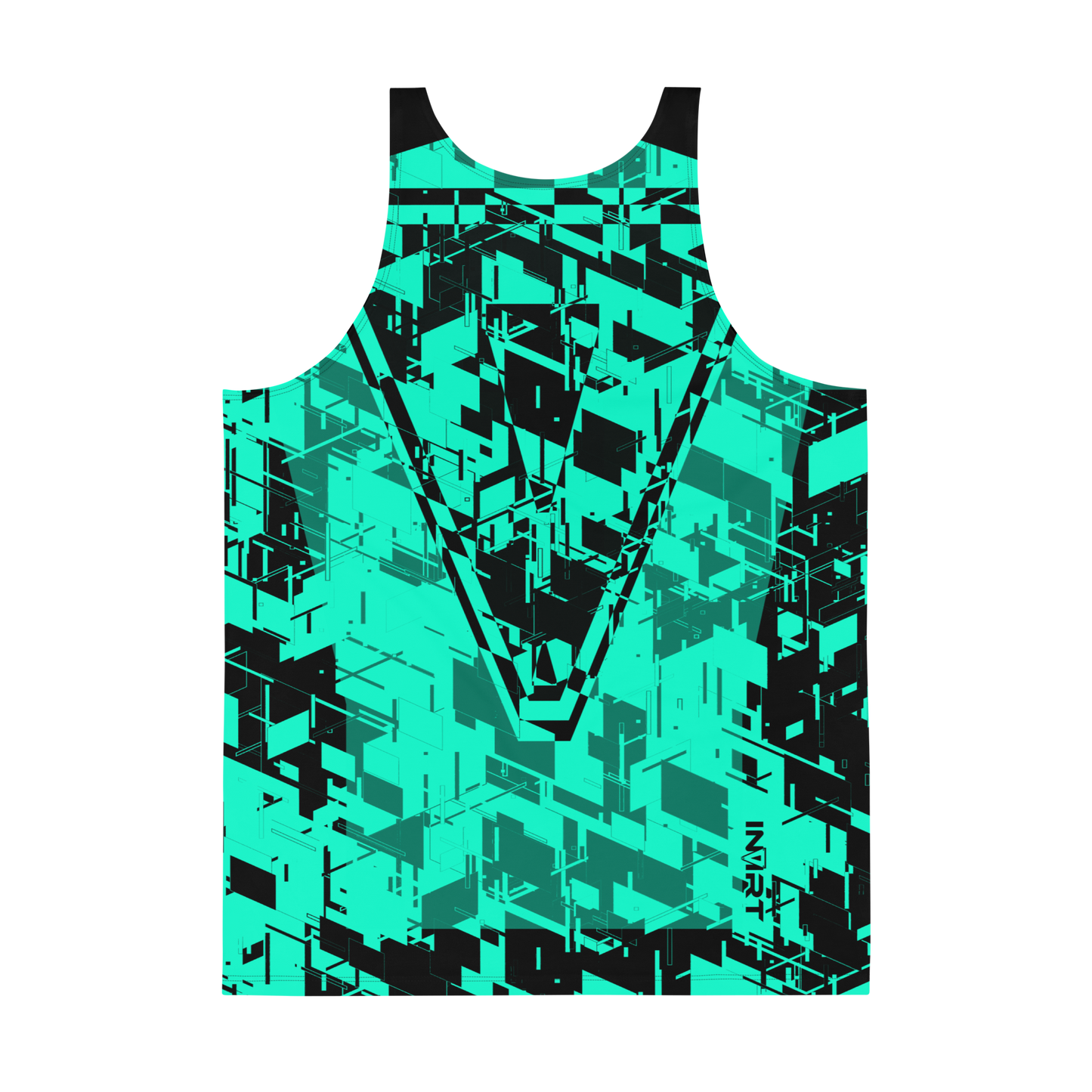 Men's Cyber Teal VBack Tank Top