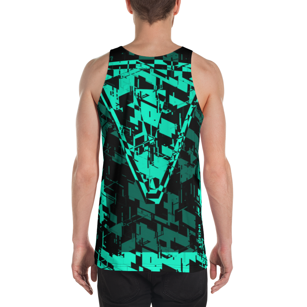 Men's Cyber Teal VBack2 Tank Top