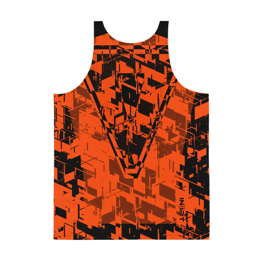 Men's Cyber Plasma-Orange VBack Tank Top