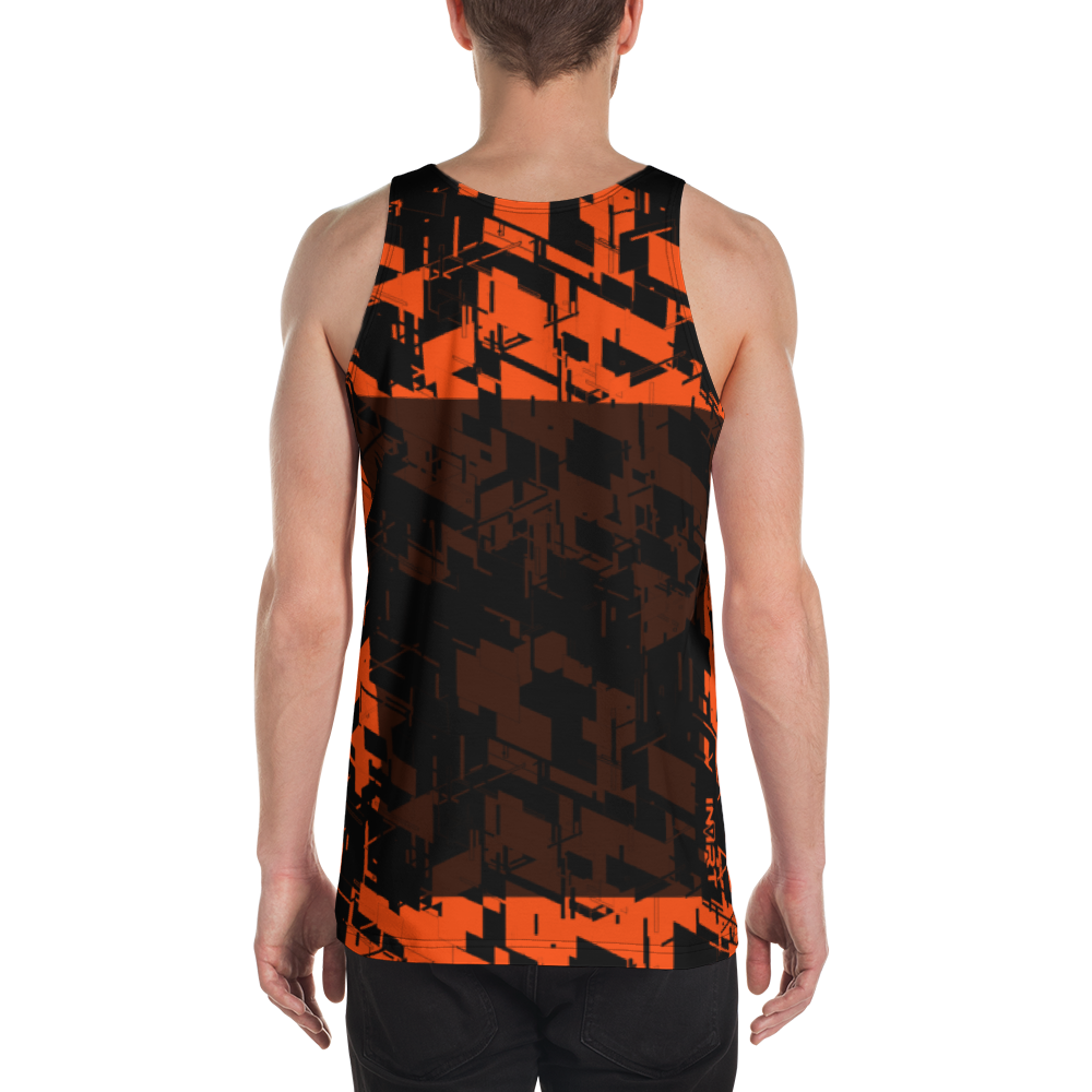 Men's Cyber Plasma-Orange V2 Tank Top