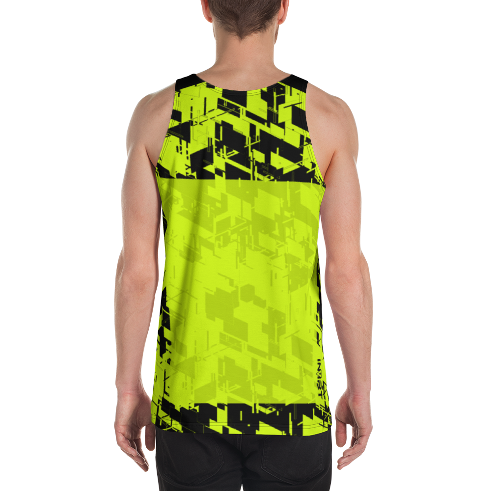 Men's Cyber Plasma-Yellow Tank Top